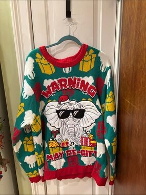 NWT Jollidays Christmas sweater size 3XB sku TR135 chest 60”